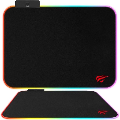 PODKŁADKA GAMINGOWA PODŚWIETLANA POD MYSZKĘ LED RGB RÓŻNE KOLORY ŚWIECENIA