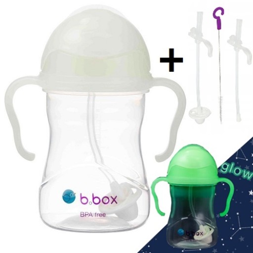 B.BOX BIDON ŚWIECĄCY GLOW + DWIE ZAPASOWE SŁOMKI