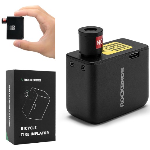 Automatyczna Mini Pompka Rowerowa Rockbros z Akumulatorem USB-C, Kompresor