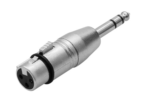 PRZEJŚCIE ADAPTER WTYK JACK 6,3 STEREO GNIAZDO MIKROFONOWE XLR 3PIN
