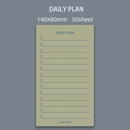 50 Sheets Memo Pad Week Plan Month Plan Student