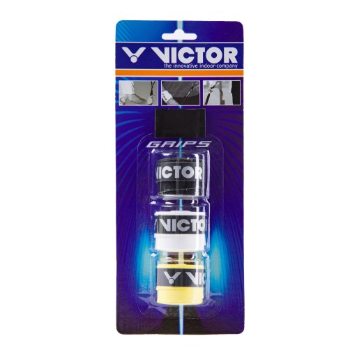 Owijki tenisowe VICTOR Overgrip Pro 3 szt. czarne