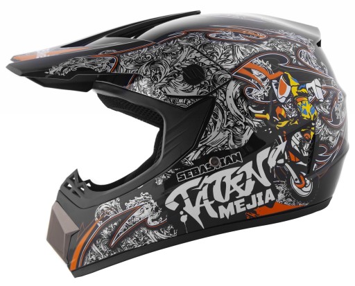 KASK CROSSOWY LEKKI NA ENDURO QUAD ATV MOTOCROSS BMX L