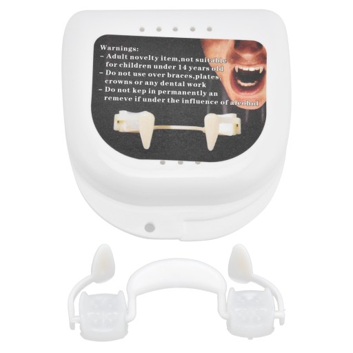 Vampire Fangs Soft Silicone Retractable Fake Teeth