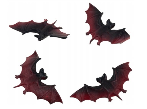 DEKORACJA ZESTAW NIETOPERZE NIETOPERZ 4 SZT. HALLOWEEN
