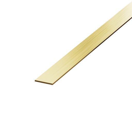 LISTWA DEKORACYJNA PŁASKA ZŁOTY SZCZOTKOWANY 2 x 270cm