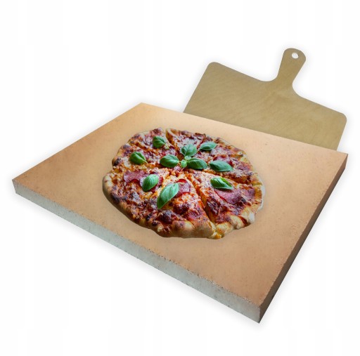 Kamień Do Pizzy Szamotowy DUŻY 40x30 + Łopatka