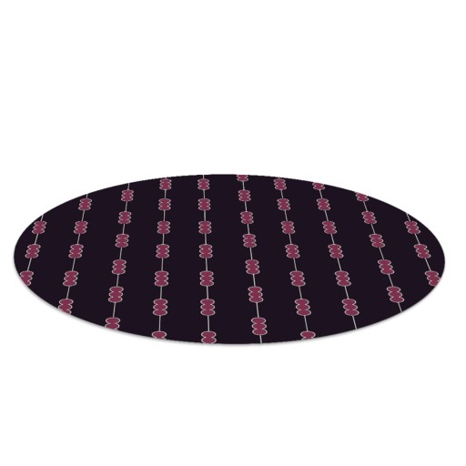 Floormat do biura Kompozycja z okręgami fi100 cm