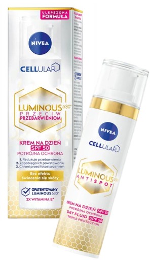 NIVEA CELLULAR LUMINOUS KREM N/PRZEBARWIENIA SPF50
