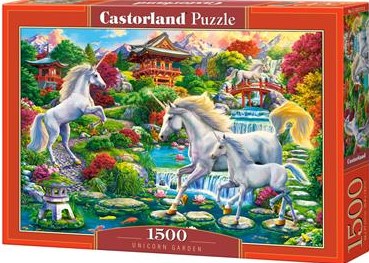 Puzzle 1500 Unicorn Garden Castorland NOWA