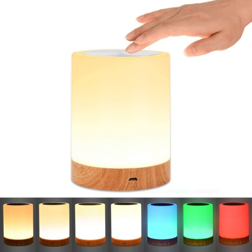 Lampa dotykowa lampka nocna LED do sypialni w salo