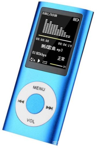 ODTWARZACZ MP3 MP4 T838 16GB niebieski