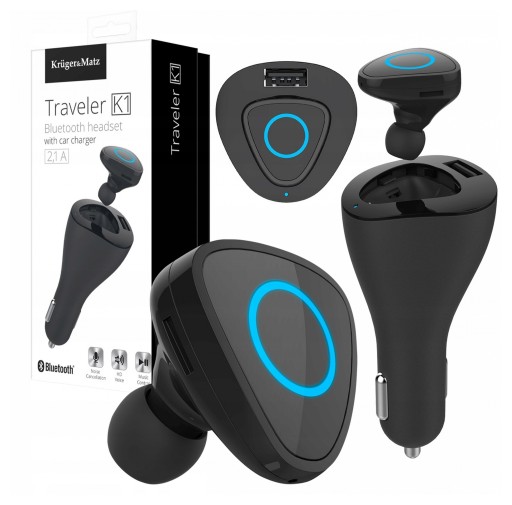 ZESTAW SŁUCHAWKOWY BLUETOOTH SŁUCHAWKA ŁADOWARKA