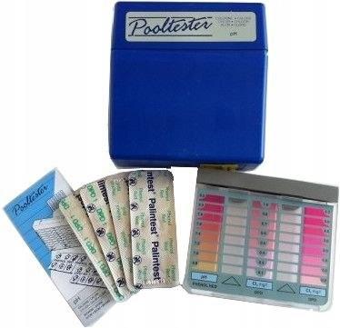 TESTER MIERNIK pH/CL WODY BASENOWEJ POLINTEST TABLETKOWY 20 TESTÓW