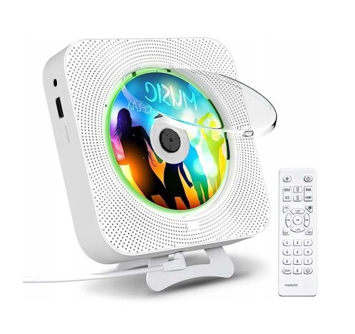 ODTWARZACZ PRZENOŚNY CD GŁOŚNIK BLUETOOTH RADIO