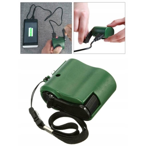 ŁADOWARKA RĘCZNA KORBKA USB awaryjne