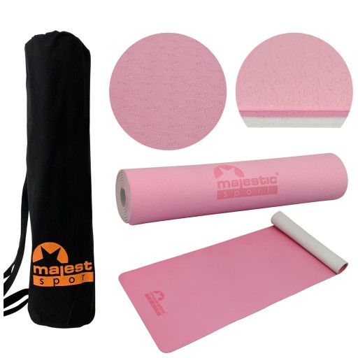 Mata do ćwiczeń jogi fitness TPE Majestic Sport