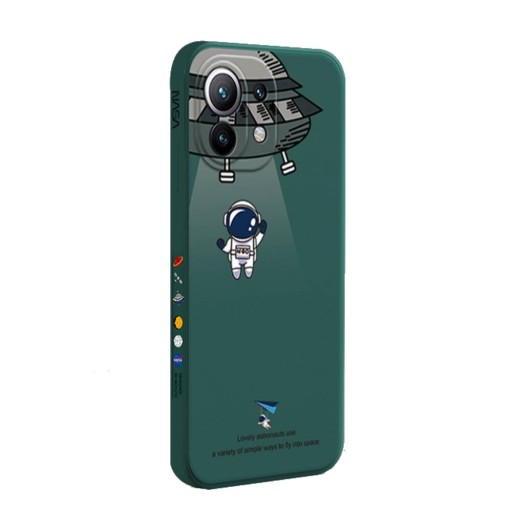 ETUI ASTRONAUT DO IPHONE 13 PRO MAX Obudowa SILIKONOWE MATOWE + SZKŁO 9H