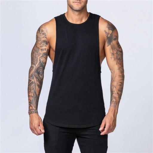 Men's Gym Clothing Summer Fitness Cotton Tank Top