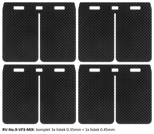 PŁYTKI LISTKI membrana zawór V-FORCE 3 56x46mm