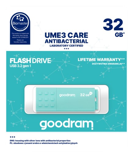 Pendrive GOODRAM 32GB UME3 CARE USB 3.2