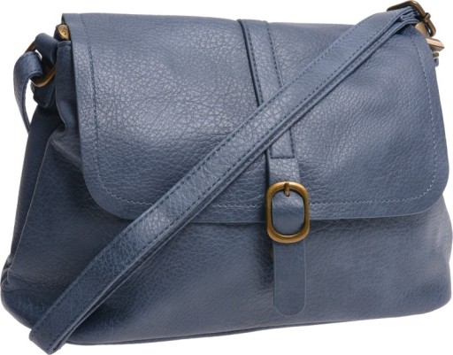TOREBKA DAMSKA LISTONOSZKA DWUKOMOROWA nieb jeans