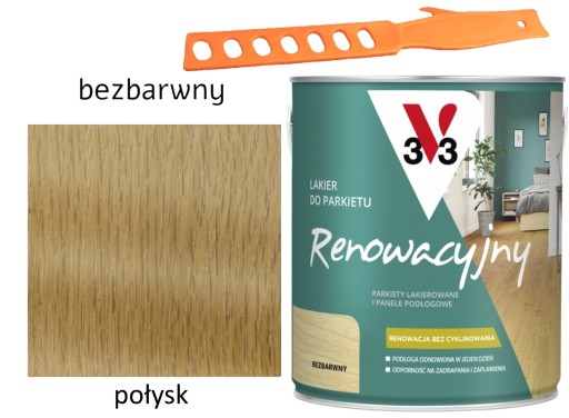 V33 Lakier Do Parkietu Renowacyjny Połysk 5L