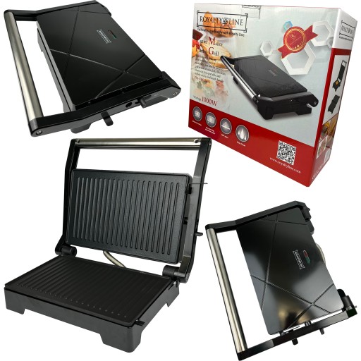 OPIEKACZ GRILL ELEKTRYCZNY MOCNY 1000W NIEPRZYWIERAJĄCY TOSTER KANAPKI TOST