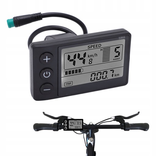 DISPLAY WYŚWIETLACZ S866 LCD ROWER ELEKTRYCZNY
