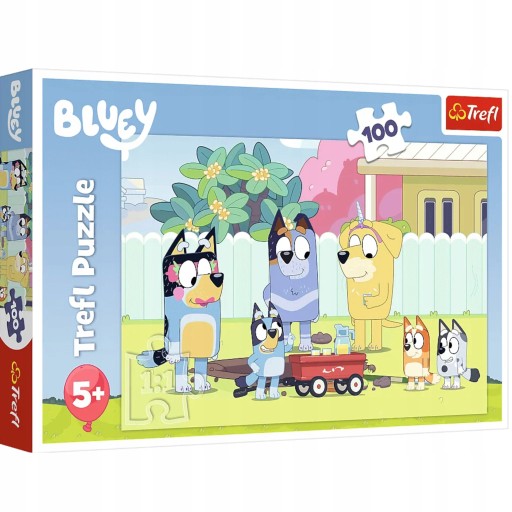 TREFL PUZZLE UKŁADANKA DLA DZIECI 5+ WESOŁY ŚWIAT BLUEY 100 elementów