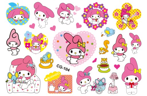 Tatuaże zmywalne dla dzieci MY MELODY CG104