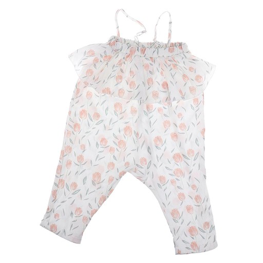 Dziecięcy dziewczęcy kombinezon One Pieces Romper 100 cm biały