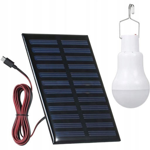 ŻARÓWKA LED ZASILANA ENERGIĄ SŁONECZNĄ SOLARNA