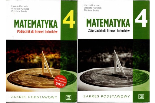 MATEMATYKA 4 PODRĘCZNIK + ZBIÓR KURCZAB PAZDRO