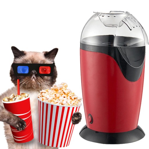 MASZYNA MASZYNKA DO POPCORNU DOMOWA BEZ TŁUSZCZU