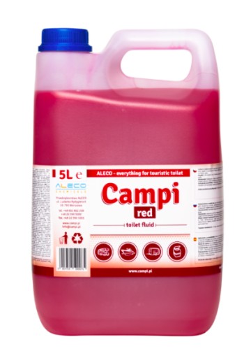 PŁYN DO TOALET TURYSTYCZNYCH DO SPŁUCZKI RED 5L