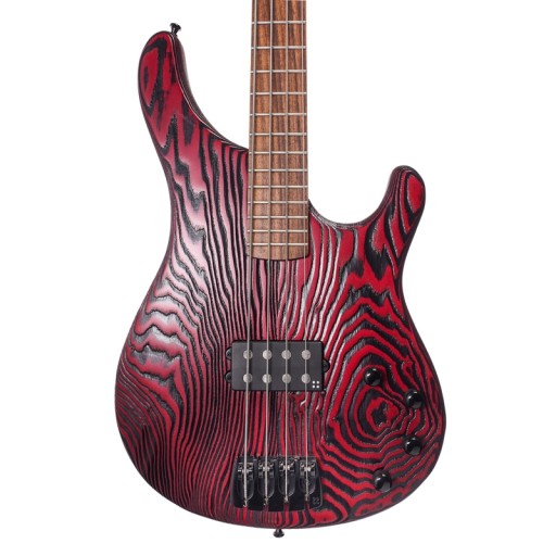 SANDBERG BASIC-4 STRING ZEBRA RED Gitara basowa