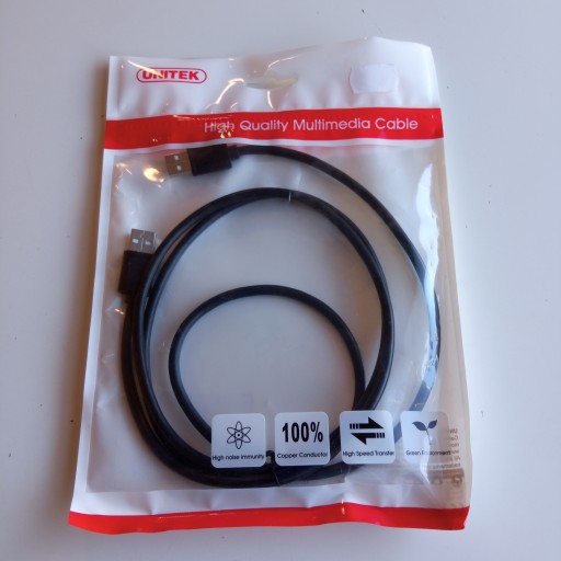 Kabel Unitek Y-C442GBK USB2.0 AM-AM 1,5m