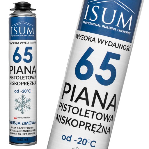 ISUM Piana pistoletowa niskoprężna 65 ZIMOWA 860ml