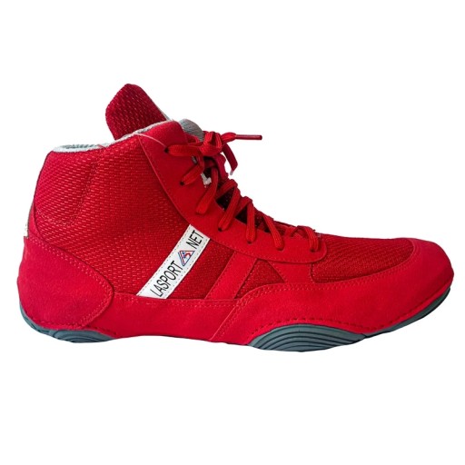 LA SPORT Buty zapaśnicze, bokserskie, MMA - Czerwone r. 40 EU