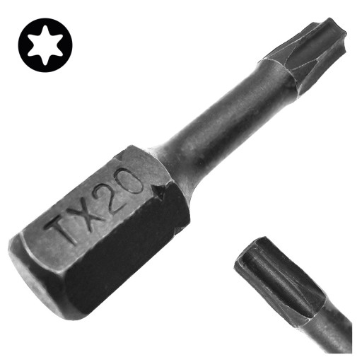 BIT KOŃCÓWKA UDAROWA TX20 30mm GWIAZDKOWY TORX TORSION IMPACT COBIT 1szt