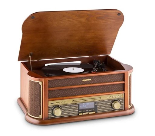 Gramofon Auna Belle Epoque 1908 DAB brązowy