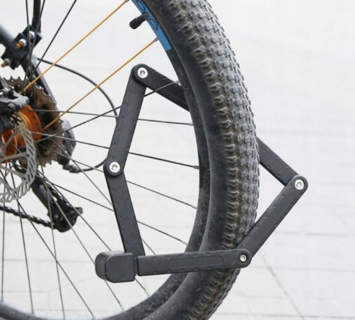ZAPIĘCIE ROWEROWE SKŁADANE BLOKADA ROWEROWA STAL