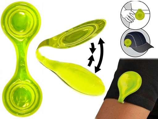 ODBLASKOWY KLIPS MAGNETYCZNY ODBLASK NA MAGNES ROWEROWY