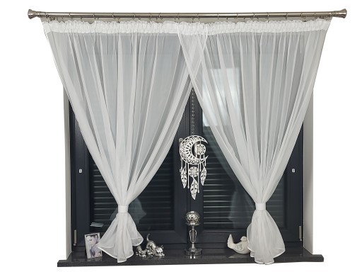 FIRANA GOTOWA Z ZAWIESZKĄ AŻUR GIRLANDA GLAMOUR 300X145 ŁAPACZ SNÓW 18x40