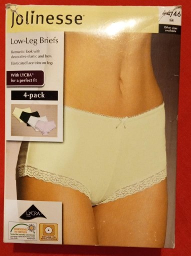 Majtki damskie Jolinesse Low-Leg Briefs, roz. 44/46 - 2 pary