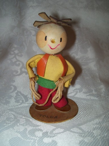 TOLUŚ - MASKOTKA, ZABAWKA Z PRL-u- 11 cm