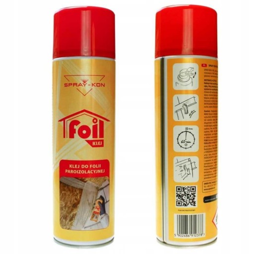 Klej do Folii Paroizolacyjnej i Membran w SPRAY-KON 500ML