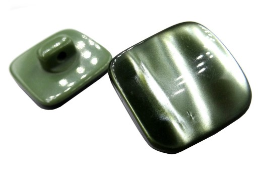 Guziki 18mm ozdobne 12 sztuk kolor ZIELONY OLIWKA K826 1746