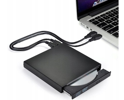 NAPĘD ZEWNĘTRZNY CD DVD USB NAGRYWARKA ODTWARZACZ DO LAPTOPA PRZENOŚNY SLIM